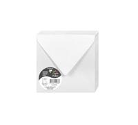 Clairefontaine Buste gommate 50038C 20 pz 14x14 cm 120 g/m² bianco iridescente Gamma Pollen