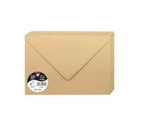 Clairefontaine 5482C - Pacco da 20 Buste gommate - Formato C5 16,2x22,9cm - 120g/m² - Colore caramello - Inviti Eventi e Corrispondenza - Gamma Pollen - Carta Premium Liscia