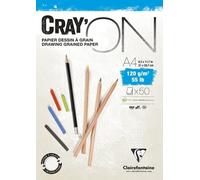 Clairefontaine Cray'On Glued Pad Taccuino da disegno 50 A4 120 g