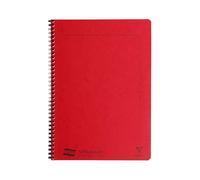 Clairefontaine Europa Wire Bound on Side Notemaker, A4, foderato, 120 pagine - rosso