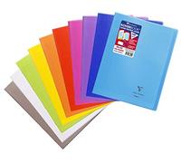 Clairefontaine Koverbook 986401 C Quaderno rilegato 144 Pagine a quadretti grandi in copertina in polipropilene 90 g 24 x 32 cm colore casuale