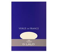 Lalo 11416L - Un Blocco da 50 fogli vergées unies 14,8x21 cm 100g, Vergata di Francia, Avorio