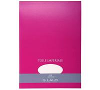 Lalo 13500L - Blocco da 50 fogli a tinta unita 21x29,7 cm 100g, tela imperiale , Bianco