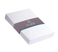 Lalo 19101L - una confezione avvolta in pellicola da 25 Buste gommate Bianche Diploma 13,1x19 cm 120g, Bianco