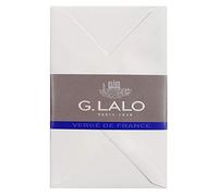 Lalo 24400L - una confezione avvolta in pellicola da 25 buste rivestite gommate 9x14 cm in carta vergata di Francia , Bianco