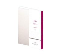 Lalo 26600L - un set per corrispondenza che include 10 biglietti da visita semplici8,5x13,5 cm 300g e 10 Buste rivestite 9x14 cm, tela imperiale , Bianco