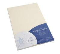 Lalo 41416L - Pacco da 50 fogli 21x29,7 cm 160g, Vergata di Francia, Avorio
