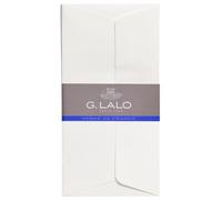 Clairefontaine Lalo 46100L - una confezione avvolta in pellicola da 25 Buste adesive rivestite 11x22 cm in carta vergata di Francia , Bianco