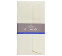 Lalo 46116L - una confezione avvolta in pellicola da 25 Buste adesive rivestite 11x22 cm in carta vergata di Francia , Avorio
