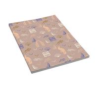 Clairefontaine Lalo 71505L - Bloc Notes collato speciale 100 anni 50 pagine 14,8x21 cm 90g, copertina in carta a grana, rosa