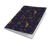 Lalo 75502L - Un Quaderno cucito speciale 100 anni 48 pagine 14,8x21 cm 90g, Segnapagina, copertina carta laminata, blu