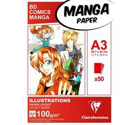 Clairefontaine Mangapaper Taccuino da disegno A3 100 g
