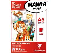 Clairefontaine Mangapaper Taccuino da disegno A5 100 g