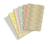 Neo Dico "Collection Printempsété" Quaderno Piqûre Textile 9X14Cm 96P a Righe, Colori Casuali