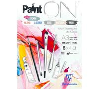 Clairefontaine Paint'On 115Lb N°6 Assorted Pad Taccuino da disegno 24 A3 250 g