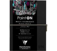 Clairefontaine Paint'On Taccuino da disegno A5 250 g Black