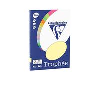 Clairefontaine PPP 4107c - Fogli DIN A4, giallo canarino 80 g/mq, 100 pezzi