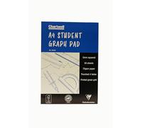 Silvine Blocco grafico professionale formato A4, 50 fogli di carta 90 g/m², stampati a quadretti da 5 mm, rif. A4GPX