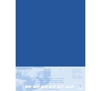 Clairefontaine - Rif. 496014C - Cartoncino Pastelmat (5 fogli) - 1800 micron - 50 x 70 cm - Colore blu scuro - appositamente formulato per l'uso con pastelli