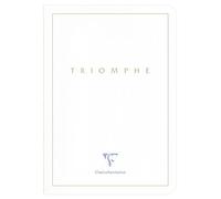 Clairefontaine Triomphe 36120C - Quaderno a righe bianche, formato A5, 14,8 x 21 cm, 96 pagine bianche, 90 g, copertina in cartoncino con marcatura dorata