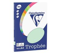 Clairefontaine Trophée - Mini Resma di carta, 100 fogli, formato A4, 21 x 29.7 cm A4, 21 x 29.7 cm Verde