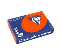 Clairefontaine Trophée RAM.500F.A4 - Risma di carta colorata, 80 g, formato A4, colore: Rosso vivo