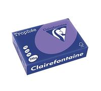 Clairefontaine Trophée - Risma di carta/cartoncino, 250 fogli, formato A4, 21 x 29,7 cm, colore: Viola