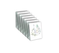 Clairefontaine X-29538-3Cpack - Confezione da 6 sacchetti regalo Excellia, formato medio, 21,5 x 10,2 x 25,3 cm, 210 g, motivo: alberi vegetali, Natale, Merry Christmas, ideale per: libro, gioco,