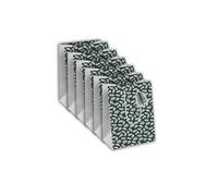 Clairefontaine X-30927-3Cpack - Confezione da 6 sacchetti regalo Excellia, formato medio, 21,5 x 10,2 x 25,3 cm, 210 g, motivo: foglie bianche su sfondo verde, ideale per: libro, gioco, piccoli regali
