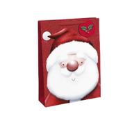 Clairefontaine X-32667-1WCpack - Confezione da 12 sacchetti regalo Excellia, formato XL, 33 x 15 x 45,5 cm, 210 g, motivo: Babbo Natale lucido, confezione regalo, ideale per: giochi da tavolo, puzzle