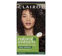 Clairol Tintura per capelli semipermanente senza ammoniaca Natural Instincts, 4 castano scuro