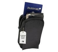 Clakit Strap Pacchetto Due Zipper Clip-On Zaino Borsa