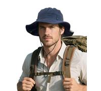 Clakllie Cappello Pescatore con Protezione UV Cappello Boonie con Sottogola Regolabile Cappello da Bonnie in Cotone per Uomo e Donna