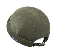 Clakllie retrò Cappelli Docker cap Berretto Commando Lavoro Cotton Docker Leon Brimless Beanie cap Cappello Rolled Cuff Harbour No Visor Hat Berretto da Portuale da Uomo Unisex Vintage Multicolore