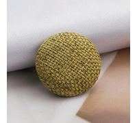 CLALoc 15-30mm 50 pz Tessuto di Lino Bottoni ricoperti di Stoffa Bottoni Rotondi con Gambo in Stoffa per Abbigliamento Decorativi Accessori per Cucire Fai da Te Vestiti