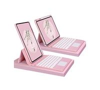 CLALOC Custodia Con Tastiera Per Ipad 10 Th Generation 10.9 Pollici 2022, Magnetico Staccabile Trackpad Bluetooth Cover Regolabile in Modalità Portrait/Landscape, Built-In Pencil Holder,Rosa