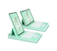 CLALOC Custodia Per Tastiera Per Ipad Pro 11 Pollici 1St 2Nd 3Rd 4Th Gen 2018 2020 2021 2022 Air 5/4 10.9, 360 Ruotabile, Magneticamente Staccabile Copertura Tastiera Wireless Bluetooth,Verde