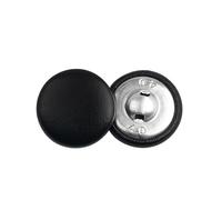 CLALoc Dia 11-28MM 30 Pezzi Kit da Cucito con Bottoni ricoperti in Tessuto di Pelle Tondo Nero con Gambo in Metallo per Abiti Artigianali Fai da Te Accessori per Cucire Vestiti