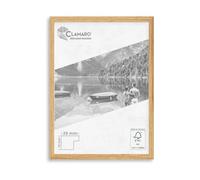 Clamaro 'COLLAGE 20' Cornice 30x30 Fatto a Mano | Rovere catania | Moderna Cornice in MDF | 20 mm slim design | con Vetro Acrilico, Pannello Posteriore e Gancio