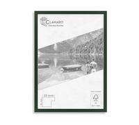 Clamaro 'COLLAGE 20' Cornice 41x51 Fatto a Mano | Verde scuro | Moderna Cornice in MDF | 20 mm slim design | con Vetro Acrilico, Pannello Posteriore e Gancio