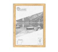 Clamaro Cornice Multipla Collage 20, 45x55 cm, Rovere Naturale | Cornice in Legno MDF, Lastra in Vetro Acrilico, Pannello Posteriore HDF, Gancio Dentato in Metallo, Fatto a Mano in Germania