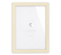 Clamaro Cornice Multipla Collage, Legno MDF, Beige, 45 x 100 cm, Legno FSC | Fatto a Mano in Germania, Larghezza Modanatura 30 mm, con Pannello Posteriore e Gancio Dentato, per Verticale e Orizzontale