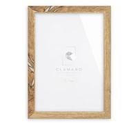 Clamaro Cornice Multipla Collage, Legno MDF, Rovere Anticato, 36 x 51 cm | Fatto a Mano in Germania, Larghezza Modanatura 30 mm, con Pannello Posteriore e Gancio Dentato, per Verticale e Orizzontale
