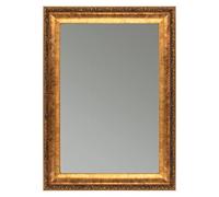 CLAMARO "Franz" Specchio da parete antico 50x90 cm con cornice | Bronzo antico | Specchio barocco vintage shabby chic con cornice in legno | Specchio barocco con supporto in metallo e materiale di