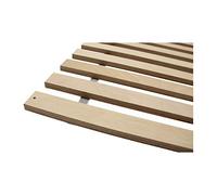 CLAMARO Griglia arrotolabile 90 x 200 cm con 22 listelli in legno di betulla extra robusto per 450 kg di carico di superficie con fori di fissaggio e viti preforati - Griglia Premium Made in Germany