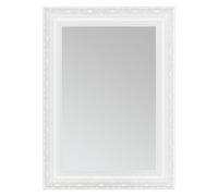 CLAMARO "OTTO" Specchio da parete antico 60x165 cm con cornice | Bianco opaco | Specchio vintage shabby chic in stile barocco con cornice in legno | Specchio barocco incluso supporto in metallo e