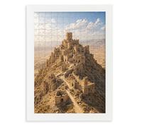 CLAMARO 'PUZZLED' - Cornice per puzzle da 50 x 70 cm, con cornice in legno MDF da 30 mm di larghezza, con vetro acrilico e pannello posteriore