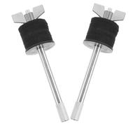 Clamp Cymbal 2pezzi Supporto per Piatti Doppio Strato | Lega e Feltro, Design di Altezza Aumentata, Compatibile Montaggi e Piatti da Batteria