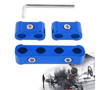 Clamp separatore per cavi - 4,72 pollici in alluminio | Kit di morsetti per tubi - DIY Wire Organizer Mlamps Tool with Small Wrench for Home Workshop Electronics Projects