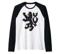 Clan Murray of Atholl Tartan Scozzese Nome Famiglia Orgoglio Maglia con Maniche Raglan